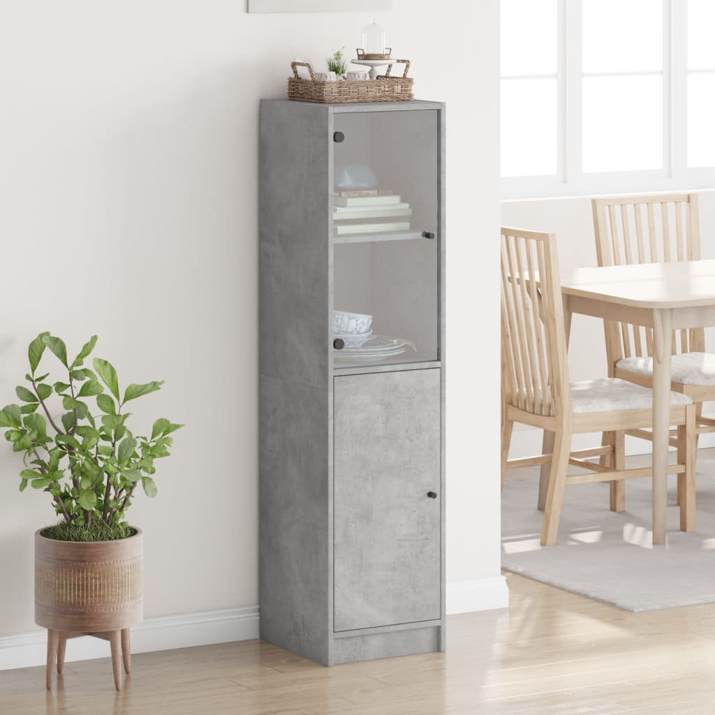 Highboard with glass door 35 x 37 x 142cm