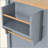 Kitchen Island Cart With Solid Wood Top And Locking Wheels,54.3 Inch Width,4 Door Cabinet And Two Drawers,Spice Rack, Towel Rack (Grey Blue)-431355570