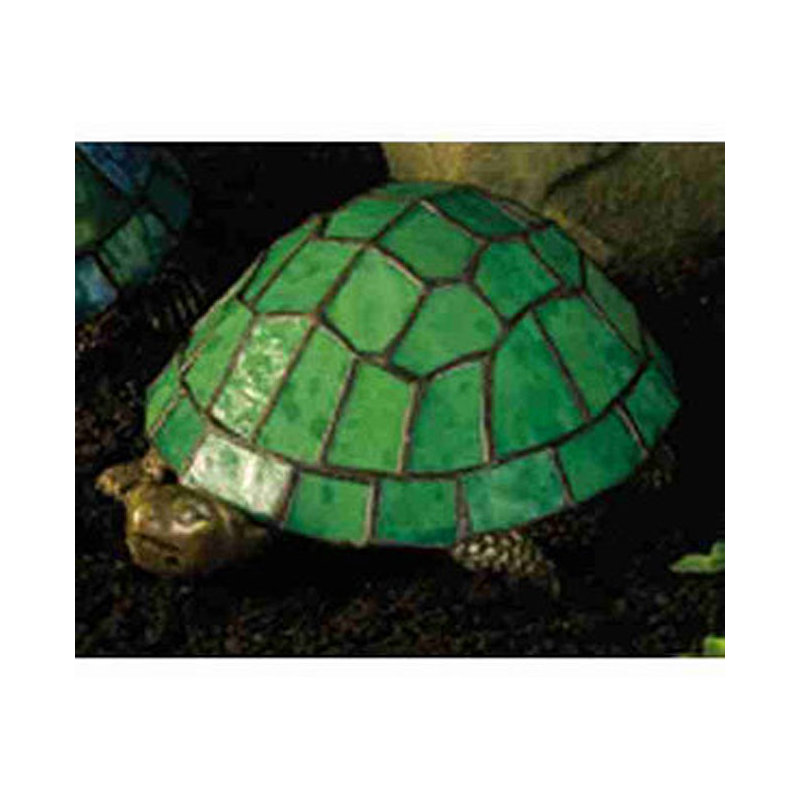 Turtle Tiffany 4" Lighted Art Glass Novelty Light