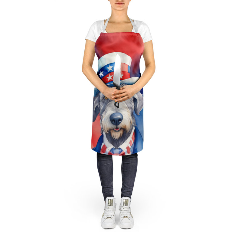 Patriotic American Apron, Irish Wolfhound