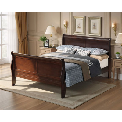 Roskilde Cappuccino Full Sleigh Bed