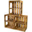 4 Pair Stackable Solid Wood Shoe Rack
