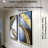 Golden Blue Bliss: Large Abstract Framed Textured Canvas