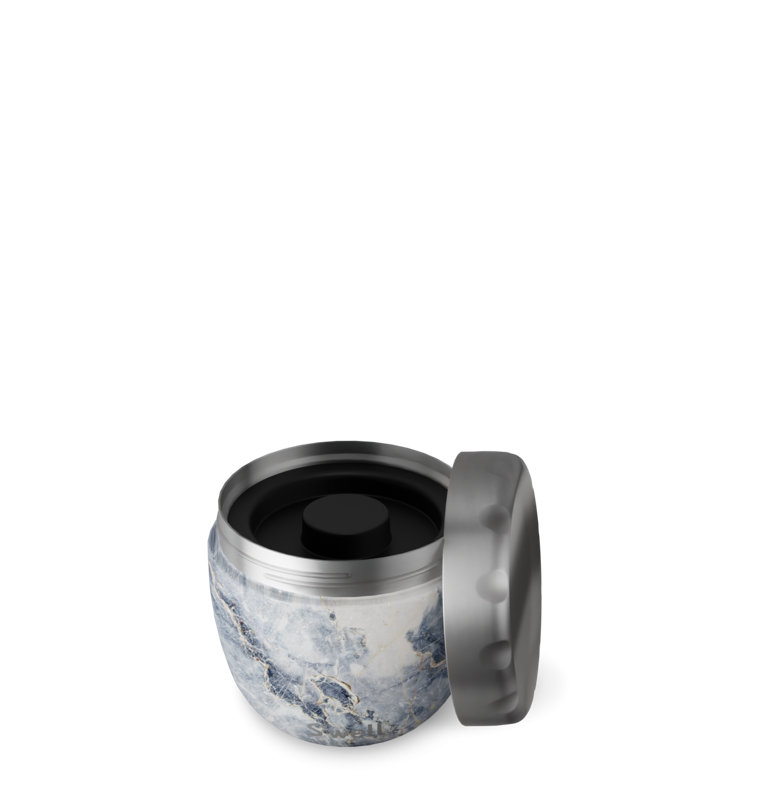 S'well Stainless Steel Eats 2-in-1 Nesting Food Bowls, Blue Granite