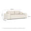 Three-seater square arm sofa-1512409313