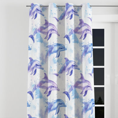 Rideaux pour chambre d'enfants Kids Ocean - rideau simple à œillets Marine Boru - 1 panneau