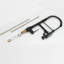 Commercial Kitchen Faucet Pull Down Sprayer Black And Nickel,Single Handle Kitchen Sink Faucet
