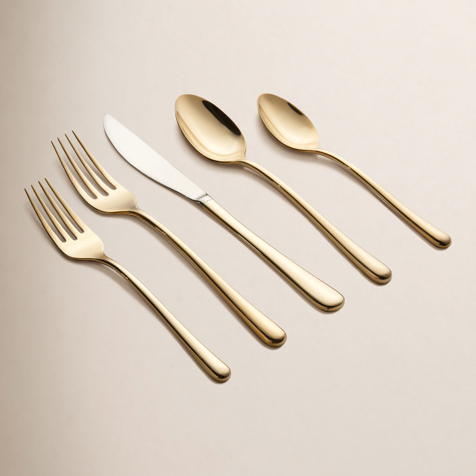 Avron Flatware Set - Service for 4, Gold