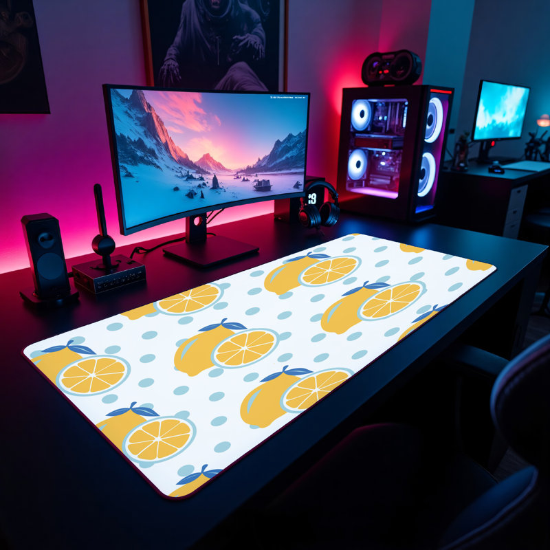 Polyester Desk Pad, 14.4x12.1