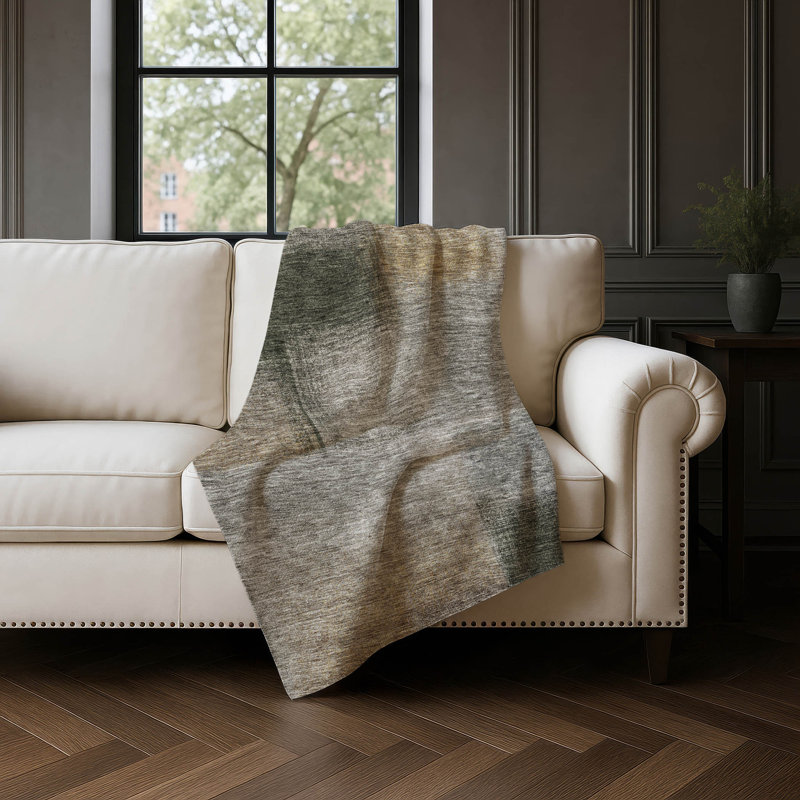 Jeté carré Addison Sherpa ASB742, Taupe