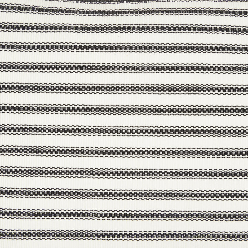 Serviette en coton 18" stripe Clarksdale, Noir