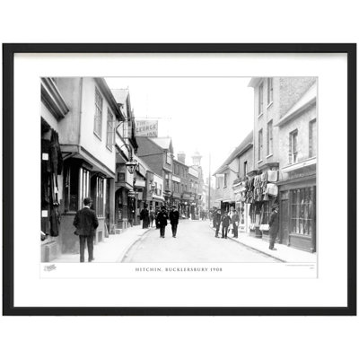 Hitchin, Bucklersbury 1908 by Francis Frith - Single Picture Frame Print