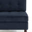 Fauteuil capitonné en velours côtelé-1283549080