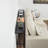 Modern Industrial Console Entryway Table with Power Outlets and USB Ports, Narrow Sofa Table with Metal Frame and Engineered Wood Top-1069811221-1069811220