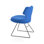 18'' H Upholstered Metal Side Chair