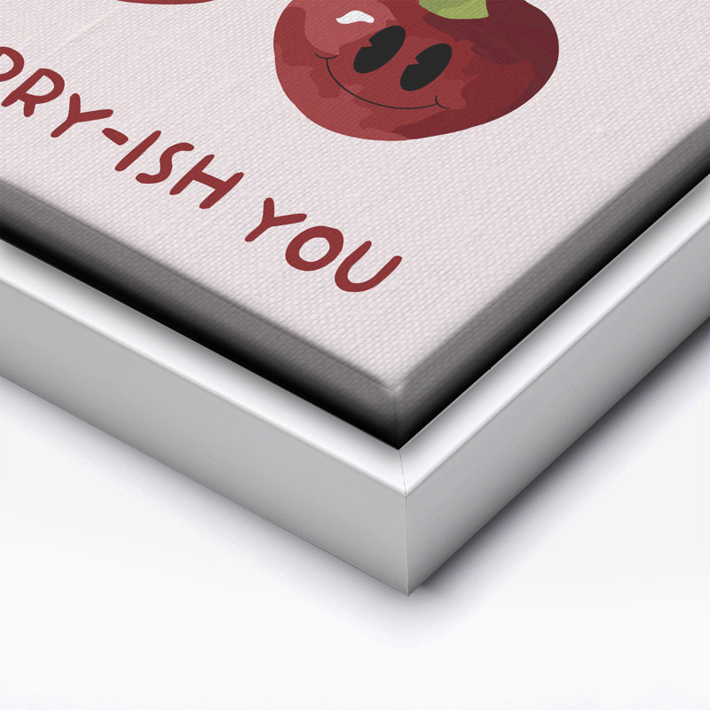 «I Cherry-ish You», Canvas, White Framed, 11"H x 14"W