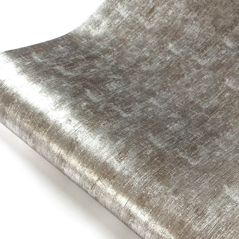Rouleau de papier peint adhésif L 78,7 po x l 24 po Kushner, L 78,7 po x l 24 po, argent