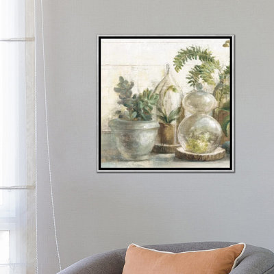 " Greenhouse Orchids On Shiplap II " by Danhui Nai