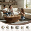 Table basse ovale