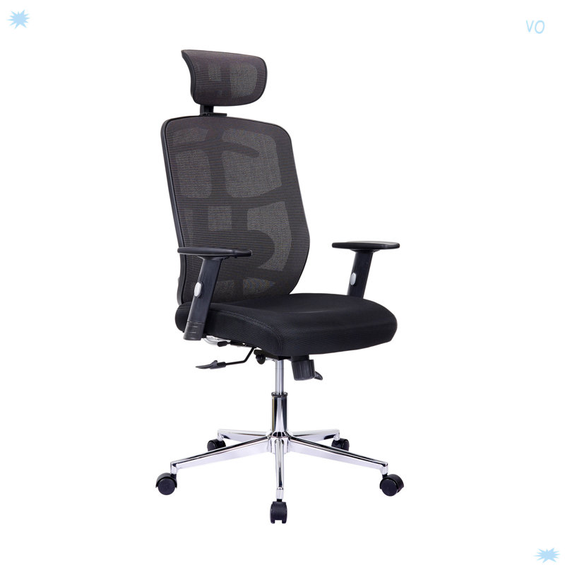 Fauteuil de direction en maille à haut dossier avec accoudoirs Techni Mobile