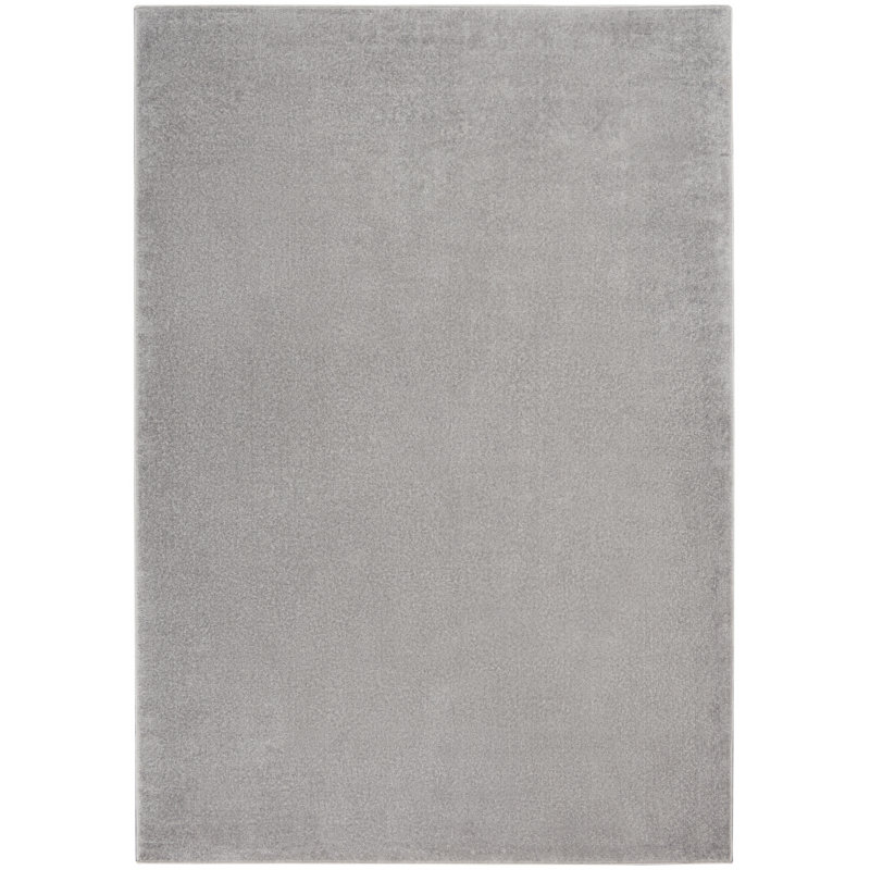 Nourison Essentials Silver/Gray Indoor/Outdoor Area Rug, Rectangle 5' x 8'
