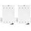 Ensemble de quincaillerie de support pour grand lit simple Murphy (horizontal), blanc