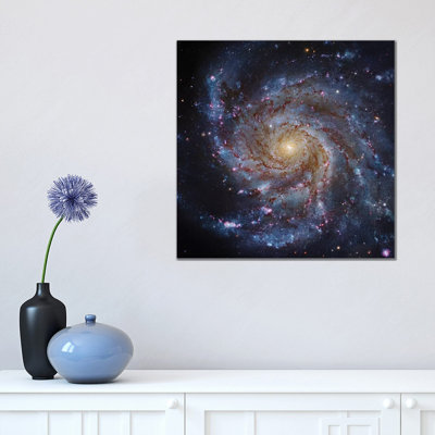 M101, The Pinwheel Galaxy by Robert Gendler - Wrapped Canvas Print
