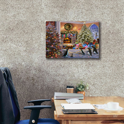 «Folia A Magical View to Christmas» par Nicky Boehme - reproduction d'art sur toile tendue
