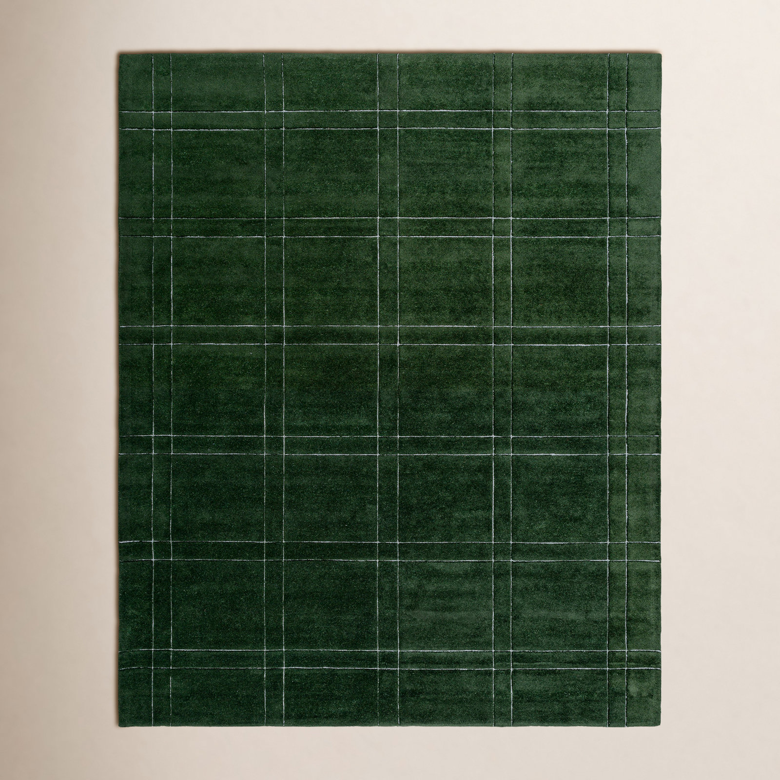 Sioeli Green Hand Tufted Area Rug, Rectangle 10' x 14'