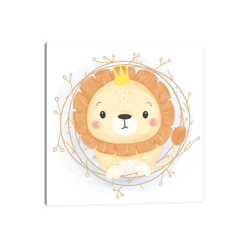 Leo For Children's Room by Art Mirano - Wrapped Canvas Print, 45.72 cm H x 45.72 cm W