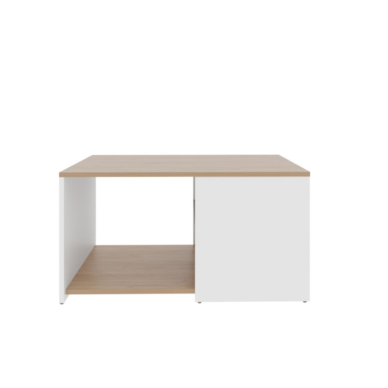Table basse 30 "en bois massif blanc