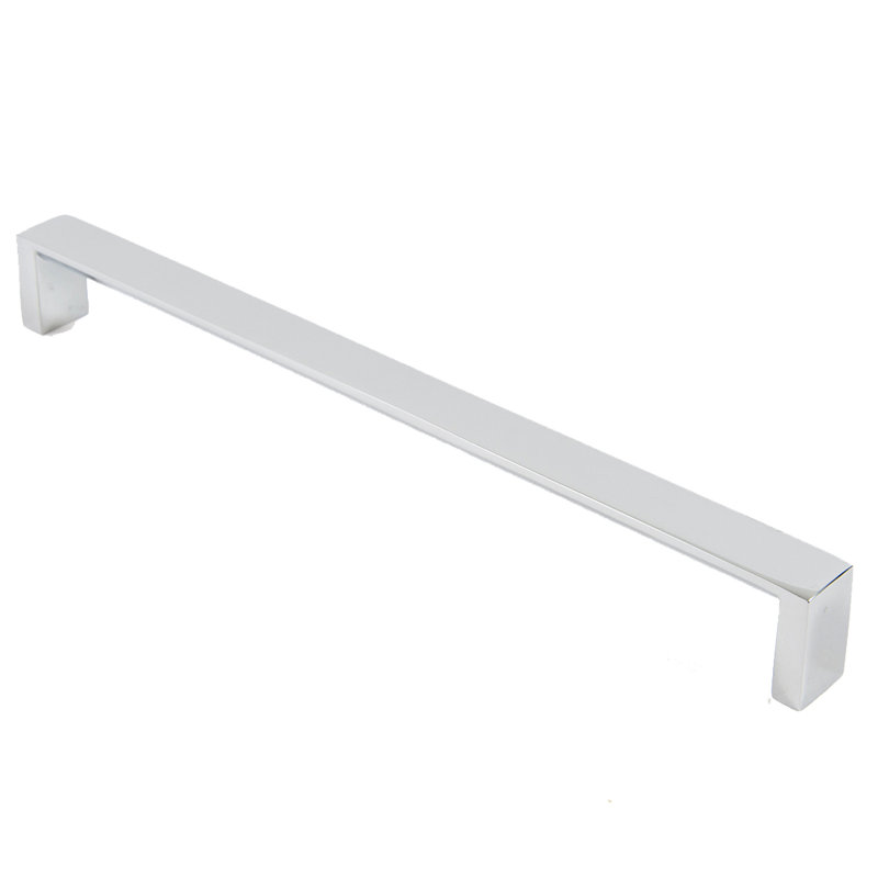 Modern Square 10" Center to Center Bar Pull, Chrome