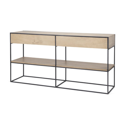Ophelia 63'' Solid Wood Top Console Table