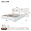 4ft6 Ottoman Bed With Led-126511410-126511404