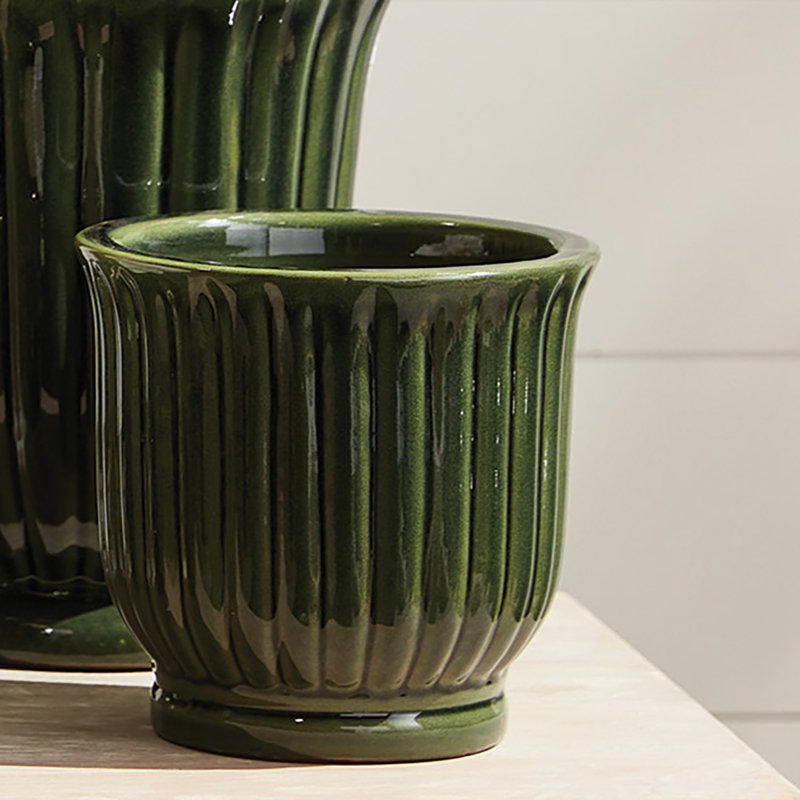 Pots à glaçure Terraverde, Vert