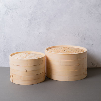 KitchenCraft World of Flavours Oriental Bamboo Steamer Set