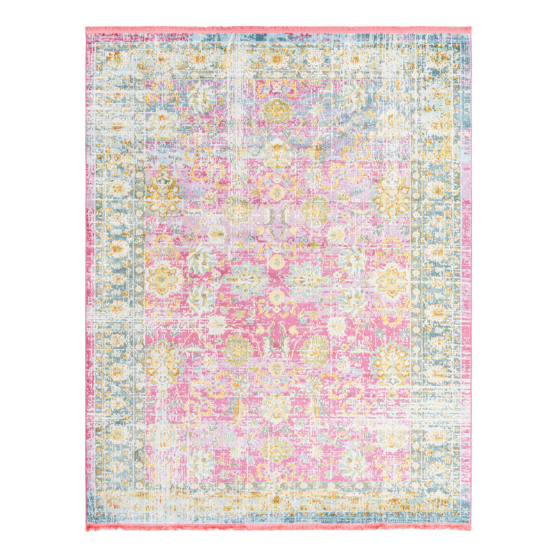 Haefner Floral Indoor Rug, Rectangle 8'2" x 10'