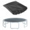 Tapis de remplacement pour trampoline Plexalife avec anneaux en V robustes de 72 po - Tapis de saut compatible avec un cadre rond de 12 pi et des ressorts de 5,5 po - Tapis en PP ultra durable et très élastique - résistant aux rayons UV et à l'eau
