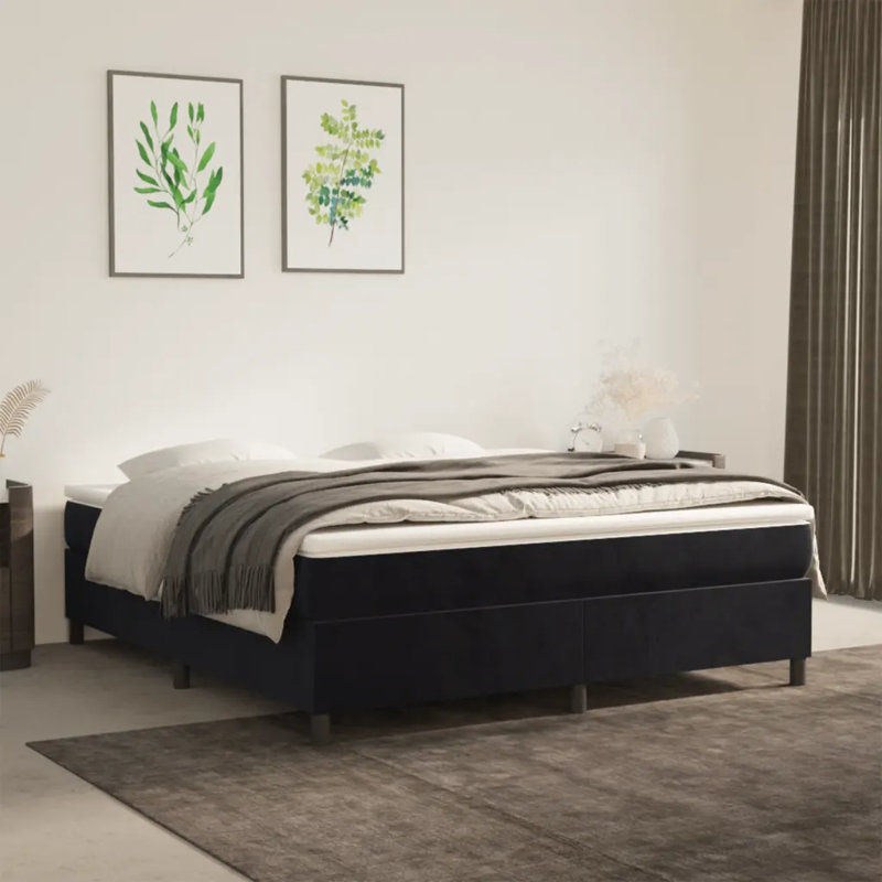 Kallstrom Solid Wood Bed, Light Grey, 180 x 203cm