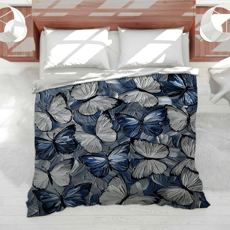 Édredon Butterflies Bedding, Édredon simple très long