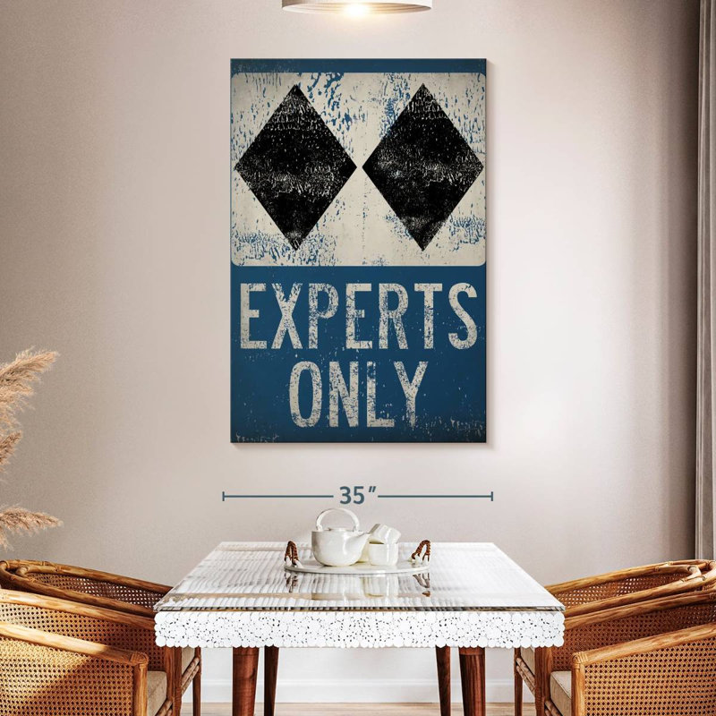 Sireci Experts Only Blue, 51" H x 34" W