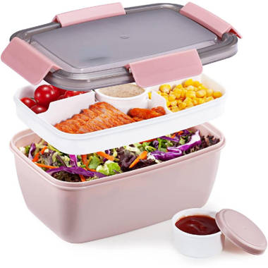 Browse Free HD Images of A Tupperware Lunch Box Separates Salad