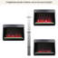 Electric Fireplace Insert 23" - 9 Adjustable Brightness Settings, Realistic Flame, Overheat Protected, Infrared Remote Control With Crystal Flame 11 Temperature Control, Timer, Protection Device