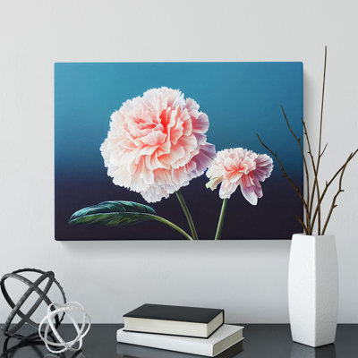 Wild Carnation Flowers - Wrapped Canvas