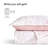 Sleep Zone King Size Cotton Jacquard Quilt Set 3 Pieces for All Season 106 x 96 Pink Art Abstract-116564157-116564158