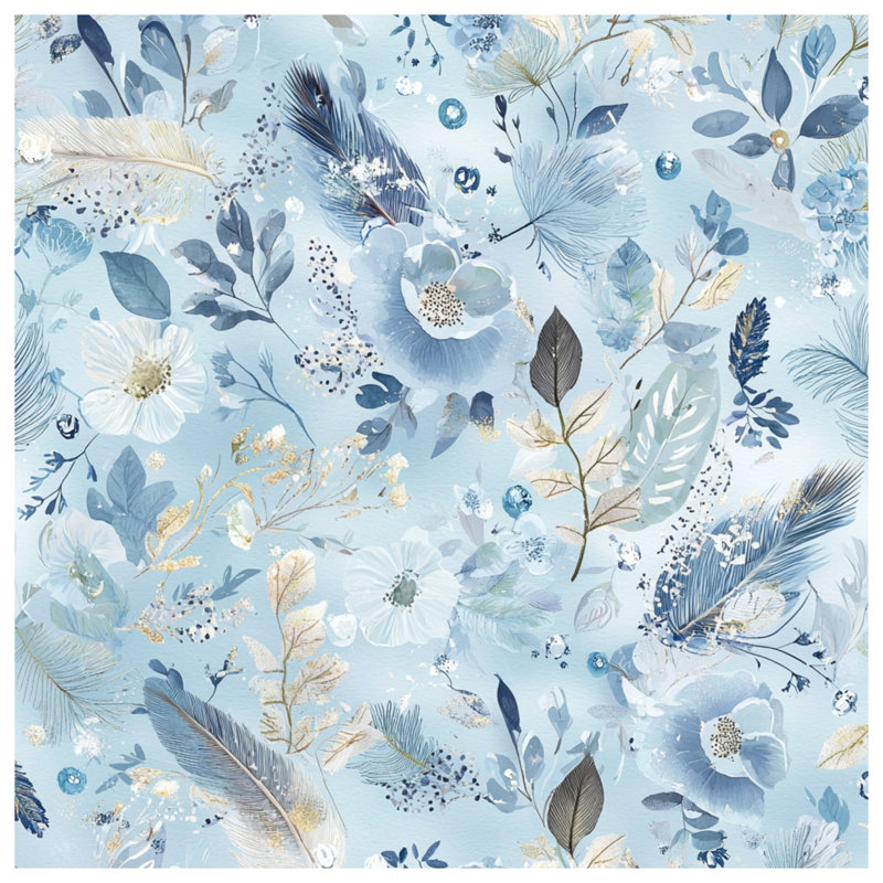 Jeté Floral, 68in W x 80in H