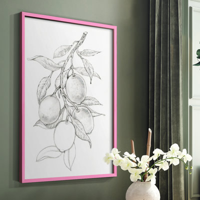 FruitBearing Branch I Framed Print - Solid Wood