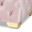 121.92cm Wide Velvet Tufted Rectangle Solid Colour Standard Ottoman-789151786