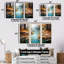 Ensemble de salon mural Tranquil Lakes Rivers Urban Symphony IV - River-107743601-107743611