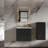 Single Bathroom Vanity with Integrated Sink Top-992115735